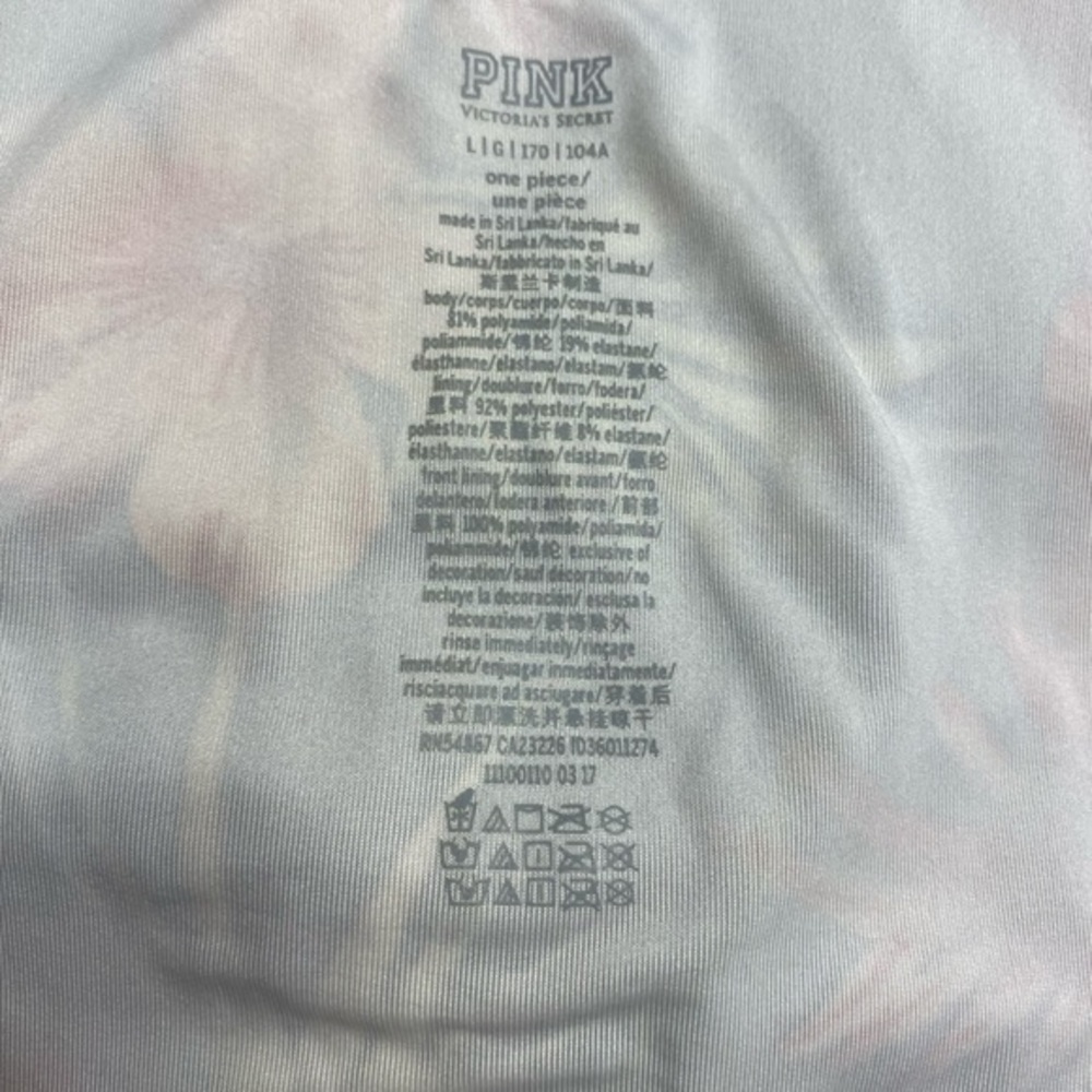 Pink by Victoria secret one‎ piece swimsuit size Large. - Picture 9 of 12